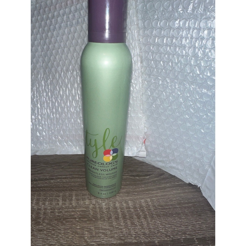Pureology Clean Volume Weightless Mousse 8.4oz Color Care Hair Styling Foam New